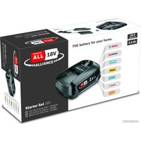 Аккумулятор с зарядным устройством Bosch StarterSet 18V Alliance 1600A02625 (18В/2.5 Ач + 18В)