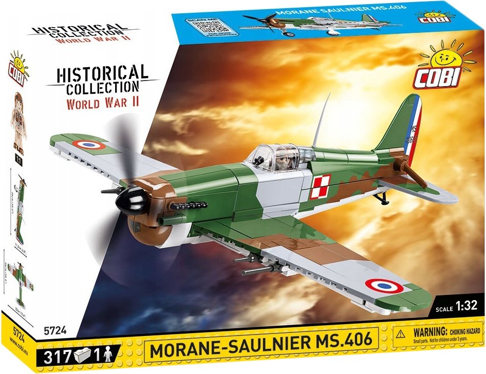 

Конструктор Cobi World War II 5724 Morane-Saulnier MS.406