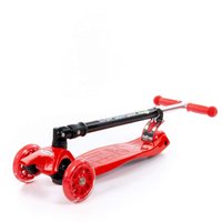 Двухколесный детский самокат Полесье Со складной ручкой 0072C 94414 (красный/черный)