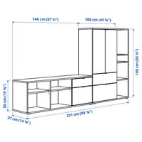 Стенка Ikea Vihals s99440613