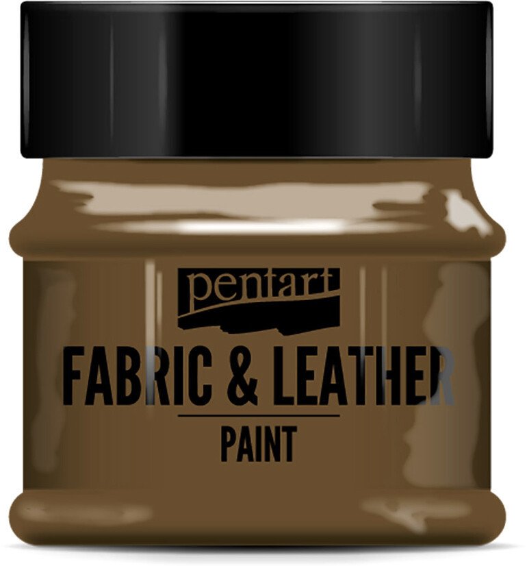 

Краска для текстиля Pentart Fabric & Leather paint 50 мл (темно-коричневый)