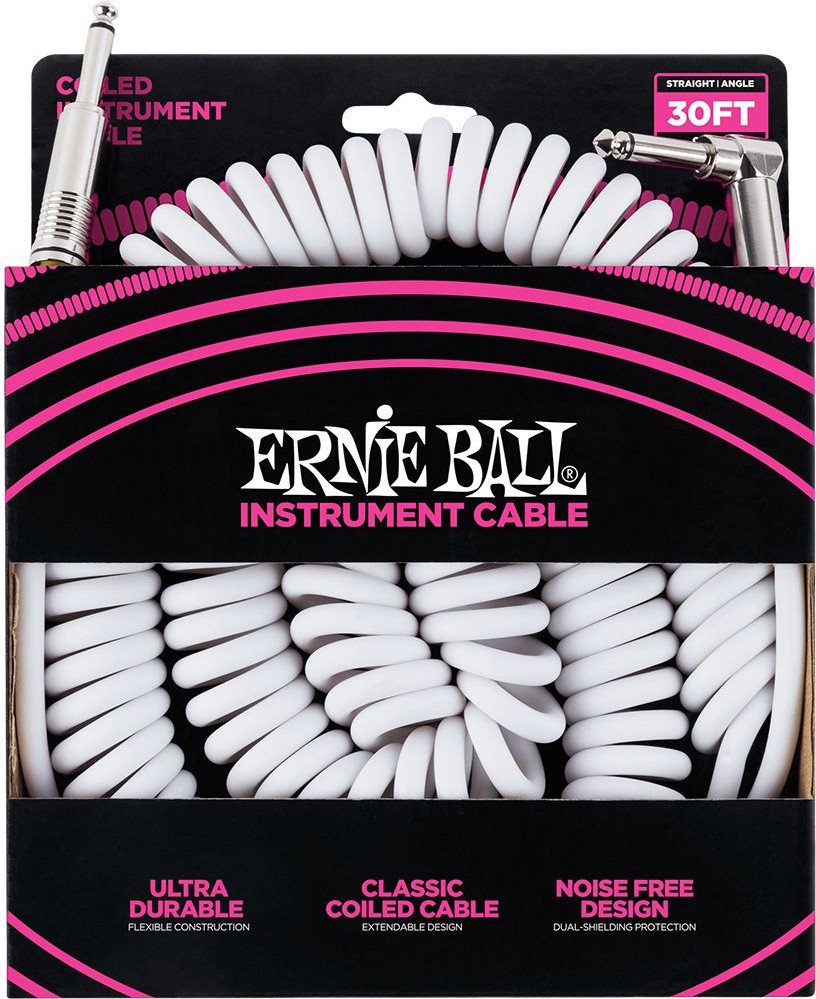 

Гитарный кабель Ernie Ball P06045 6.3 мм - 6.3 мм (9.14 м, белый)