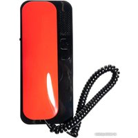 Абонентское аудиоустройство Cyfral Unifon Smart U (черный, с красной трубкой)
