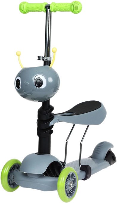 

Трехколесный самокат Graffiti 5358842 (серый)