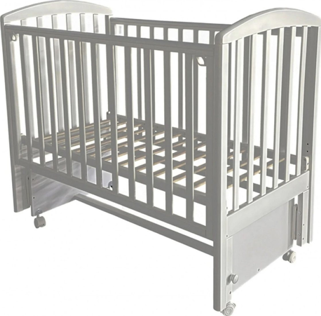 

Классическая детская кроватка Антел Люси-1 универсальный маятник + колеса, автостенка (лунная ночь)