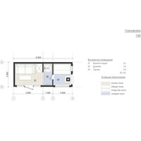 Русская баня Модуль Хаус Каркасная модульная Loft 15