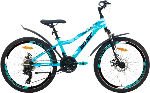 Велосипед AIST Rosy Junior 2.1 2024 (голубой/белый)