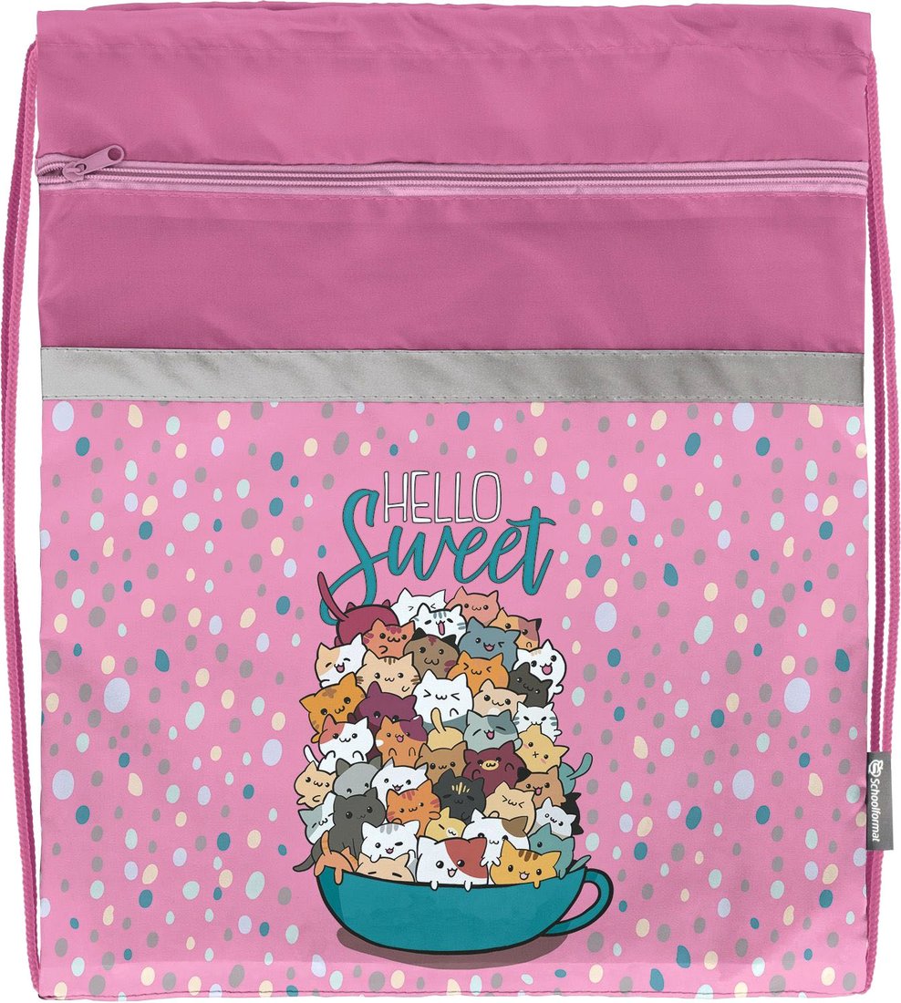 

Мешок для обуви Schoolformat Fluffy Kittens МОМК-ФЛК