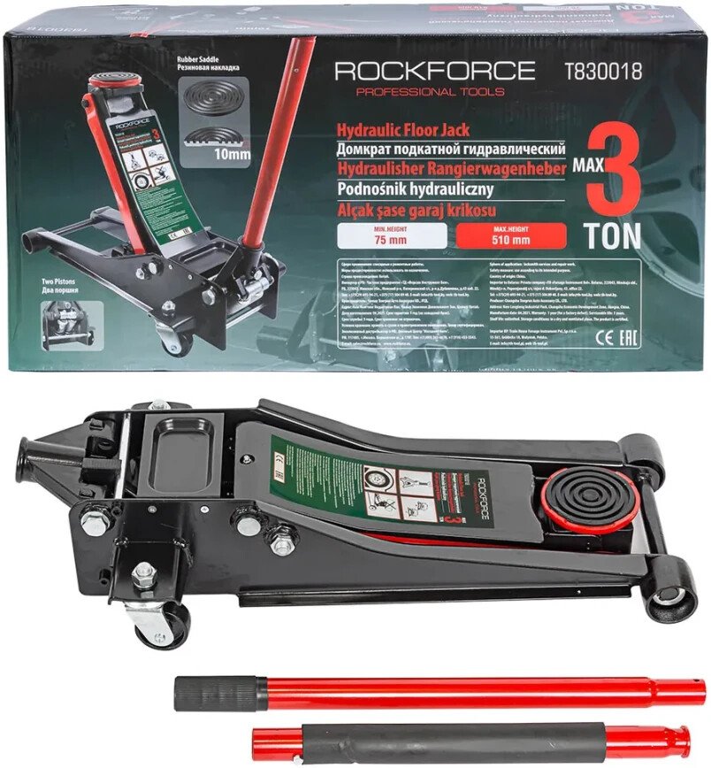 

Подкатной домкрат RockForce RF-T830018 3т