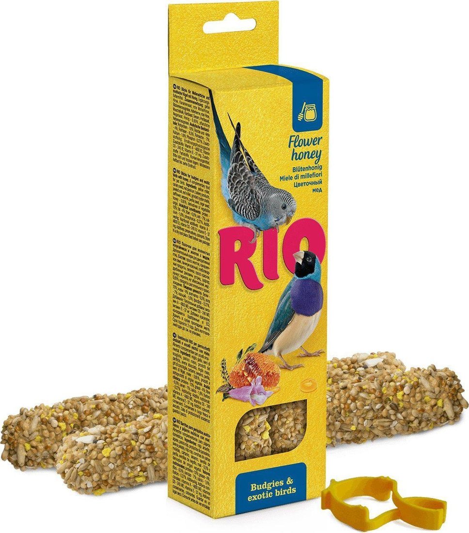 

Лакомство для птиц Rio Палочки с медом 2х40 г
