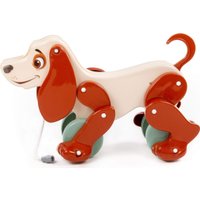 Игрушка-каталка Полесье Собака Боби 48701 (белый/коричневый)