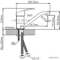 Смеситель Cronwil CB042-45