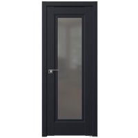 Межкомнатная дверь ProfilDoors 2.35U L 80x200 (черный матовый, стекло графит)