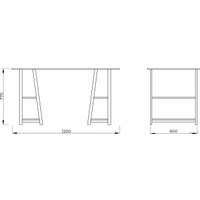 Стол AksHome Topaz 86202 (светлый дуб/черный)