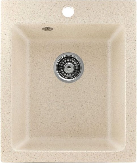 

Кухонная мойка Saniteco Silva (бежевый с сифоном)