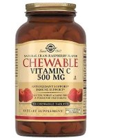 БАД Solgar Витамин С 500мг с малиновым вкусом (90 жевательных таблеток)