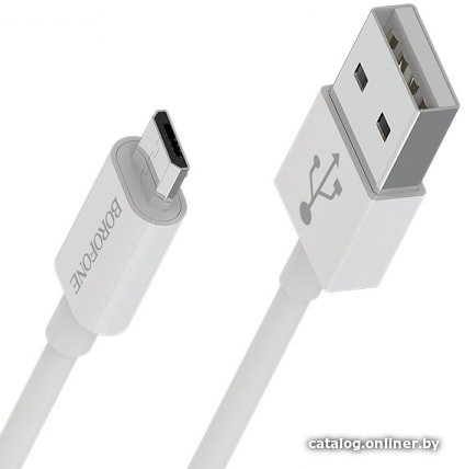 Кабель Borofone BX22 microUSB 1 м (белый)
