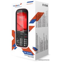 Кнопочный телефон TeXet TM-B409 (1800 мАч, microUSB, черный/красный)