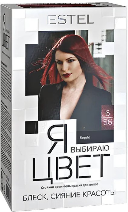

Крем-краска для волос Estel Я Выбираю Цвет 6/56 бордо