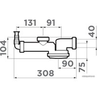 Сифон Omoikiri S-01 4996119