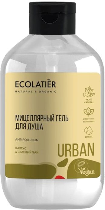 

Ecolatier Гель для душа мицеллярный Urban кактус и зеленый чай 600 мл