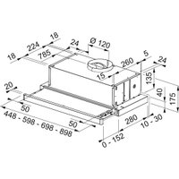 Кухонная вытяжка Faber Flexa NG Glass BK A60 315.0635.106