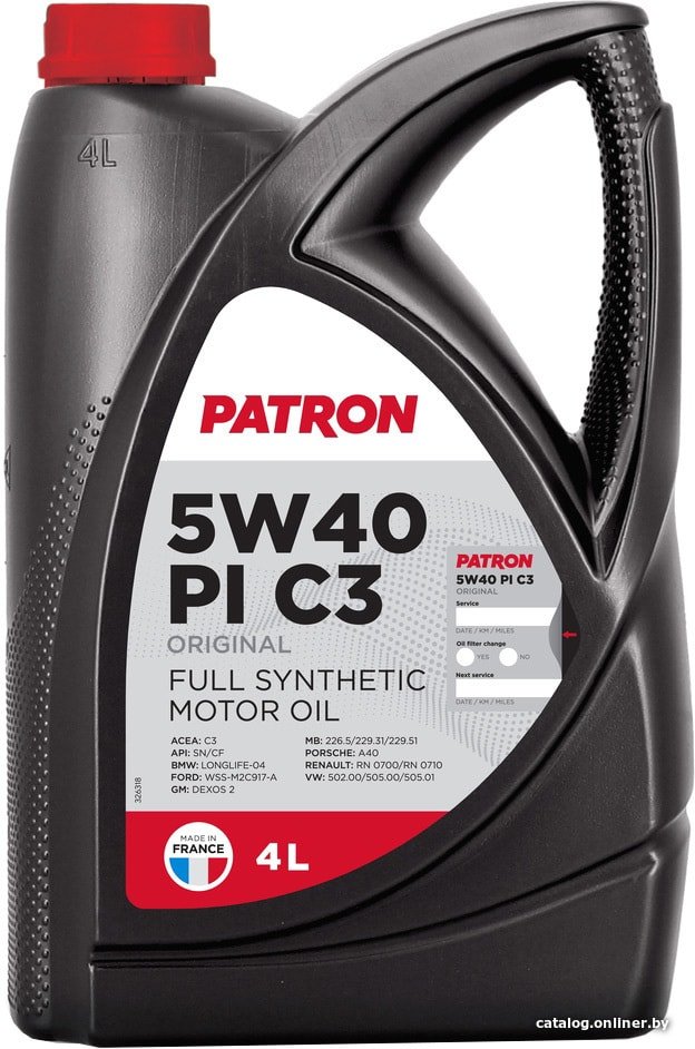 Моторное масло Patron 5W-40 PI C3 4л