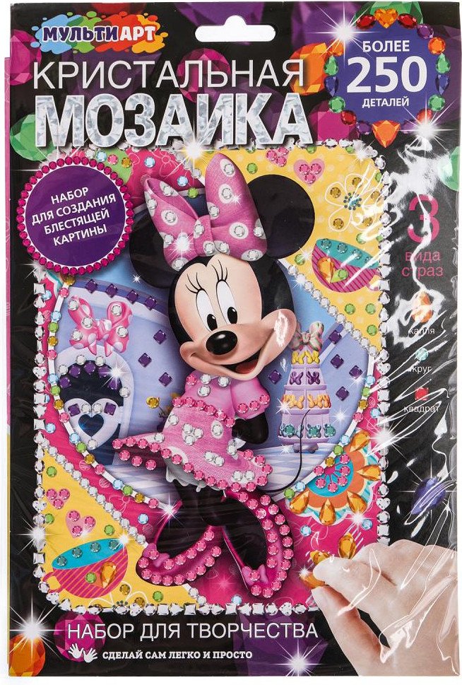 

Алмазная мозаика MultiArt Кристальная мозаика Милая мышка CRYST-096354