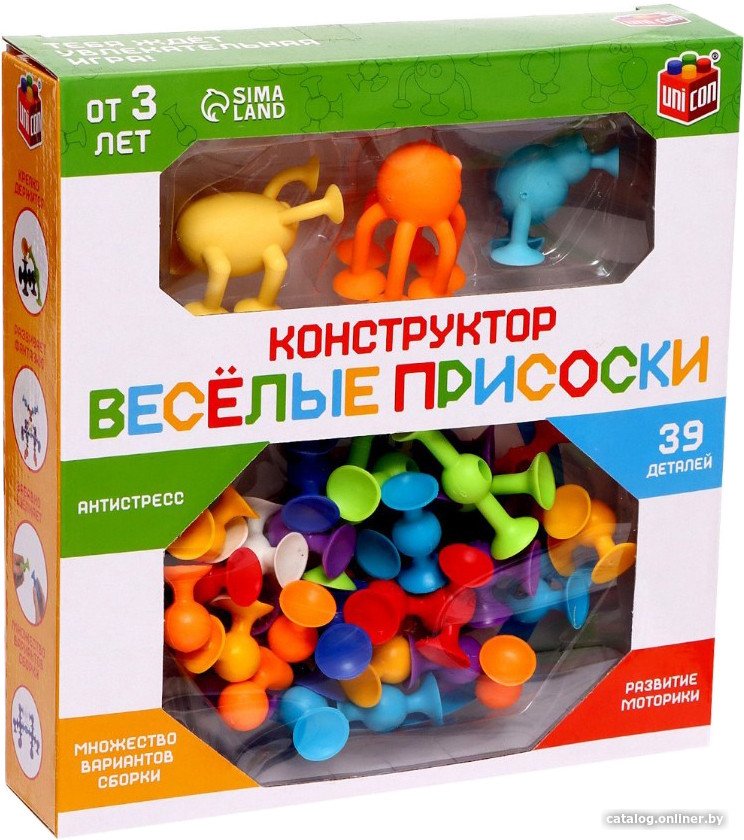 Развивающая игра Unicon Веселые присоски 7706704 (39 эл)