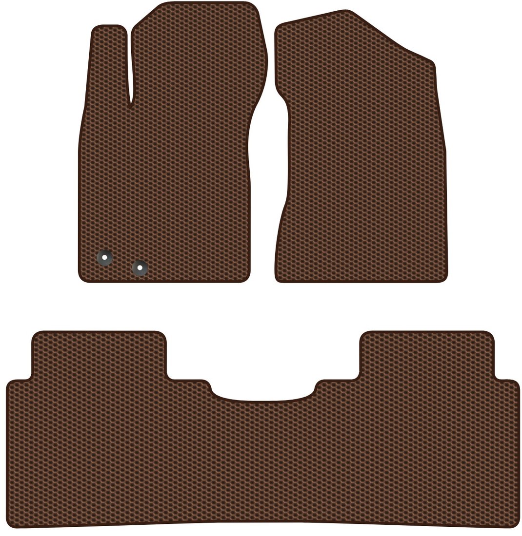 

Комплект ковриков для авто Alicosta Dongfeng DF6 I (пикап) 2022 - Н.В. (коричневый, сота)