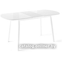Кухонный стол Мебель Импэкс Leset Мидел (металл белый/стекло белое)