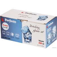 Набор стаканов для воды и напитков Perfecto Linea Ice Rock Blue 31-290200