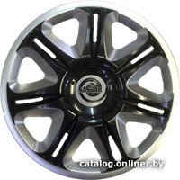 Набор колпаков на диски АКС – авто Наскар 15 54153 (серебристый/черный)