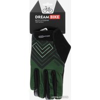 Перчатки Dream Bike 7690593 (XL, черный/зеленый)