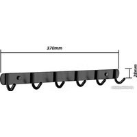 Планка с крючками Ledeme L70201В-6