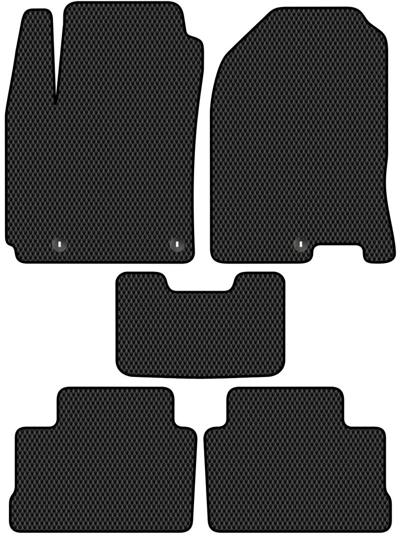 

Комплект ковриков для авто Alicosta Hyundai KONA I (suv / OS) 2017 - 2021 (черный, ромб)