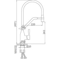 Смеситель FRAP F4497-3