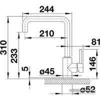 Смеситель Blanco Mili (черный)