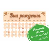 Настенный календарь Woody Дни рождения 05063