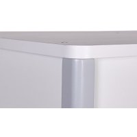 Шкаф распашной Polini Kids Simple двухсекционный с ящиками 0002770.55 (белый/серый)