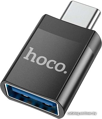 Адаптер Hoco UA17 USB Type-A - USB Type-C (черный)
