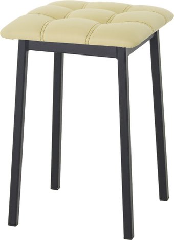 Табурет AMC Comfort 7К1.15 (кожзам, светло-желтый/черный)