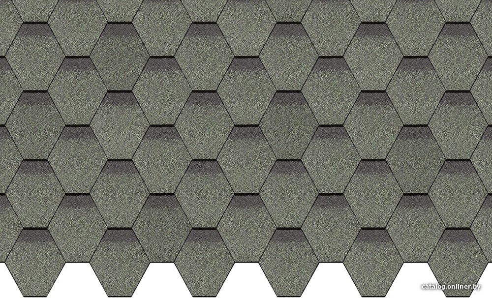 Битумная черепица Docke Standard Сота (зеленый RAL 6005)