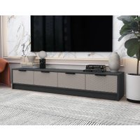 Тумба Интерлиния ТВ Концепт КТ-ТВ4-35 Техно (антрацит/луна)