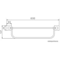 Полка для полотенца Ledeme L71824