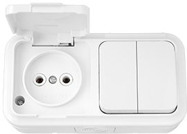 Розетка Bylectrica Пралеска Аква 2В-РЦ-655 (белый)