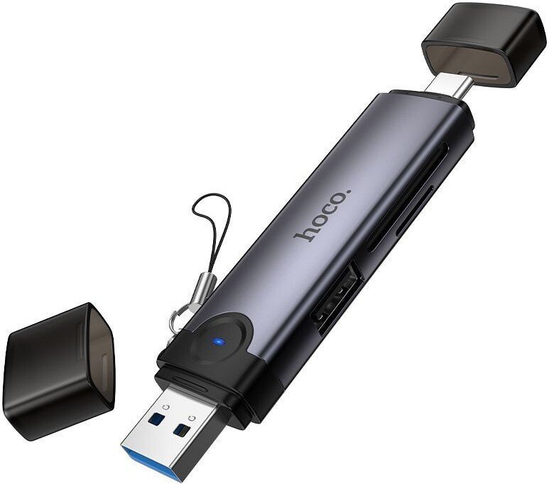 Карт-ридер Hoco HB56 USB-A + Type-C