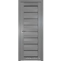 Межкомнатная дверь ProfilDoors 2.49XN L 60x200 (грувд серый, стекло графит)