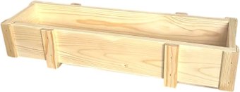 Кашпо KraftHouse Балконный ящик 15x9x72 2043416437143 (натуральный)