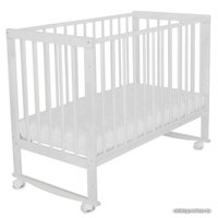 Классическая детская кроватка Pituso Tip-Top (колесо-качалка, белый)